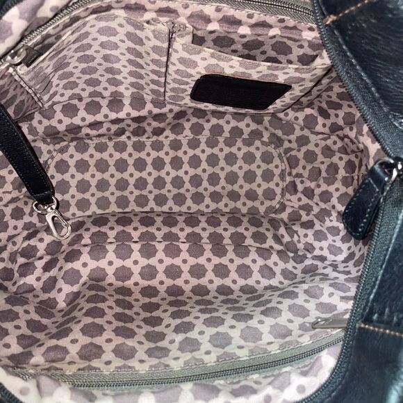 Brighton Two Tone Croc Embossed Leather Shoulder Bag Medium - Picture 11 of 12